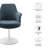 Lippa Performance Velvet Swivel Dining Armchair-105239672-105239673