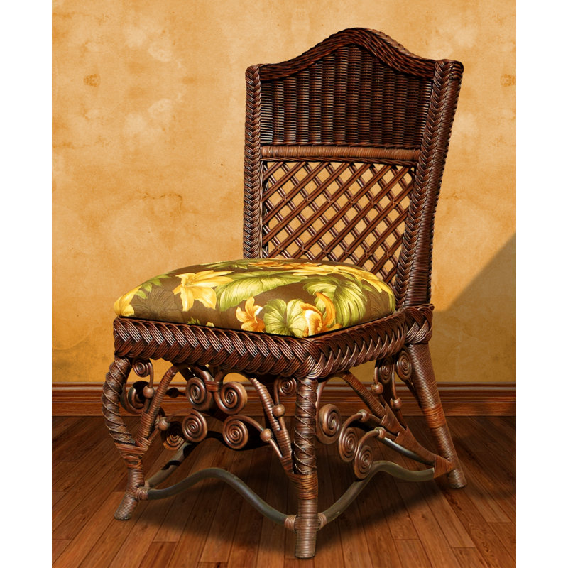 Stennett 20'' H Side Chair, Brown Wash, Fern Natural