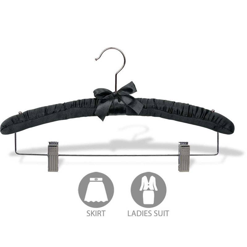 Waloo Satin Hangers With Clips