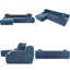 Canapé modulaire modulaire en forme de L 111 po | Chenille anti-froissement, siège à nuage profond de 53 po, silhouette à profil bas de 26,5 po, 2 coussins décoratifs-1674843346