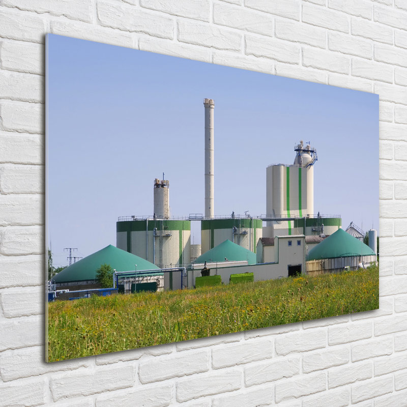 The Biogas Plant - No Frame Print on Glass