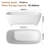 Gridley 66.93"x 29.53" Solid Surface Stone Freestanding Soaking Bathtub