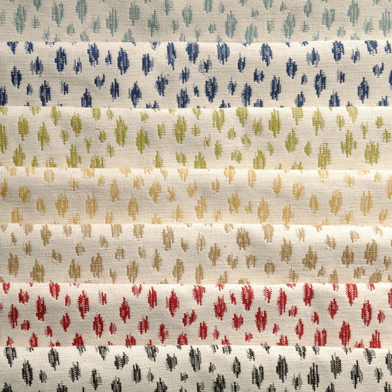 Granville Weaves Honfleur Cotton Blend Fabric, Noir