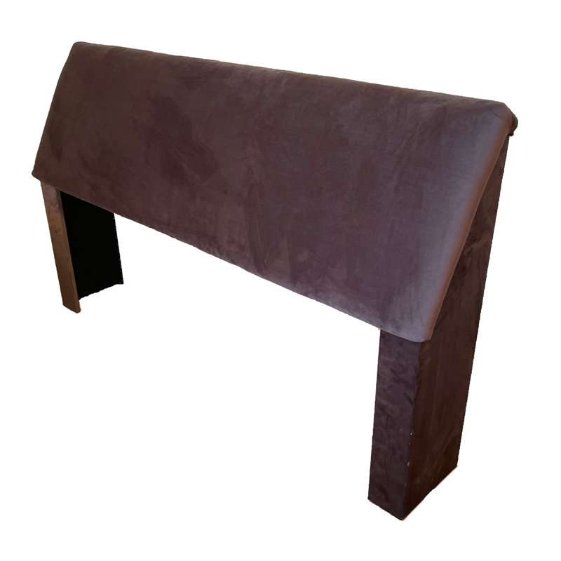 Tête de lit tapissier Taryiah, Tissu de suède moka, Simple