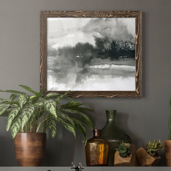 Wrought Studio Lake Drama I - Picture Frame Graphic Art Print on Canvas ...