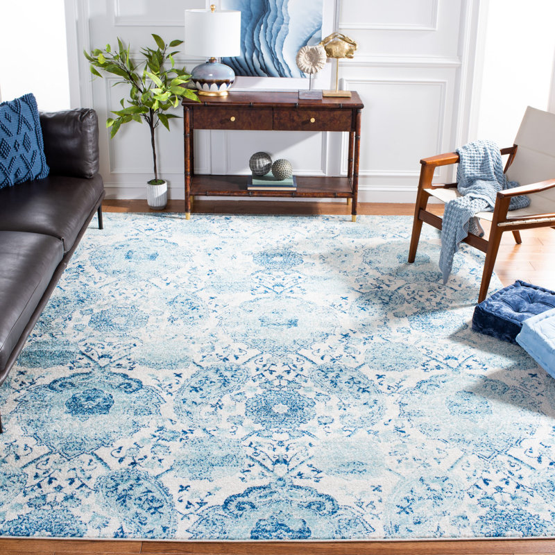 Tapis performance à motif cachemire Mitch, Rectangle 5 pi 3 po x 7 pi 6 po