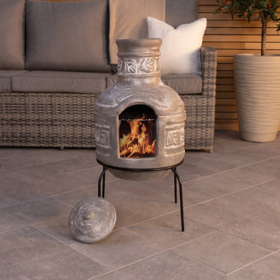 Cylinder Wood Burning Smokeless Chimnea