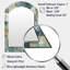 Miroir mural doré doré à motif floral II-2133634803