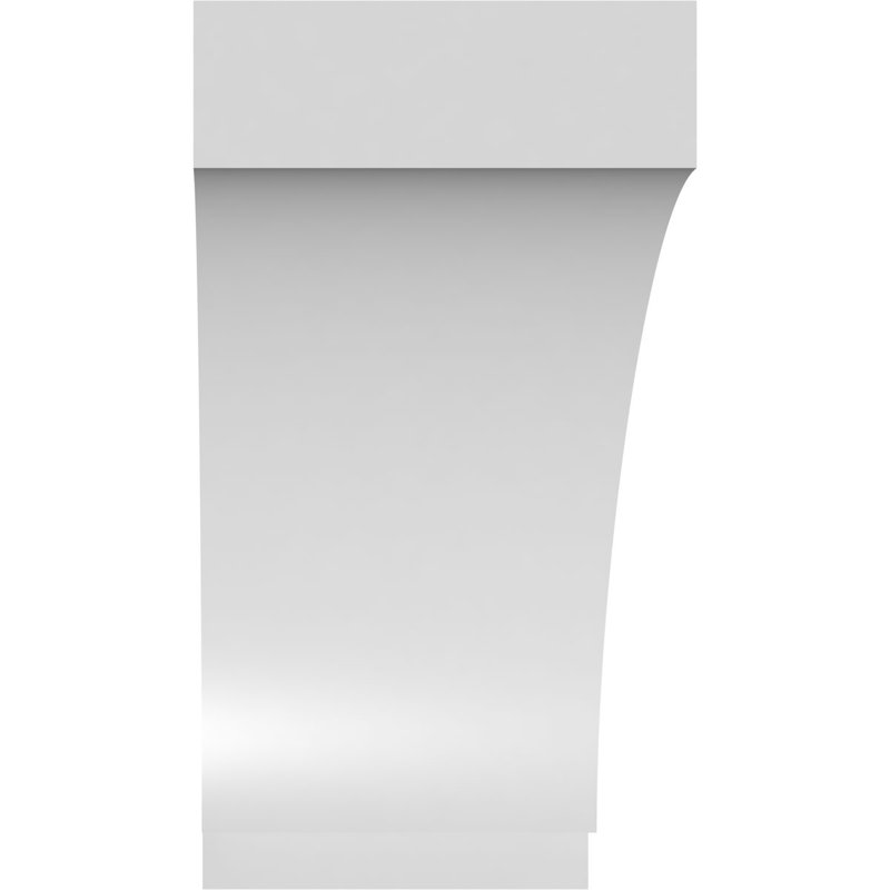 Attelle de genou en PVC de qualité architecturale Imperial, H 6 po x l 3 po x P 6 po