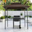 Auvent de remplacement pour pavillon de jardin 8 x 5 pi, toit de tente de barbecue à deux niveaux-128861653