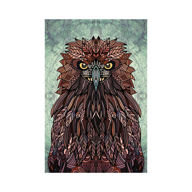 Golden Eagle Portrait 1 Piece Wrapped Canvas Painting, 30.48cm H x 20.32cm W x 1.91cm D