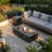 42" Propane Gas Fire Pit Table 50,000 Btu Includes Windshield, Lid,Waterproof Cover And Tank Storage Table-1457417869