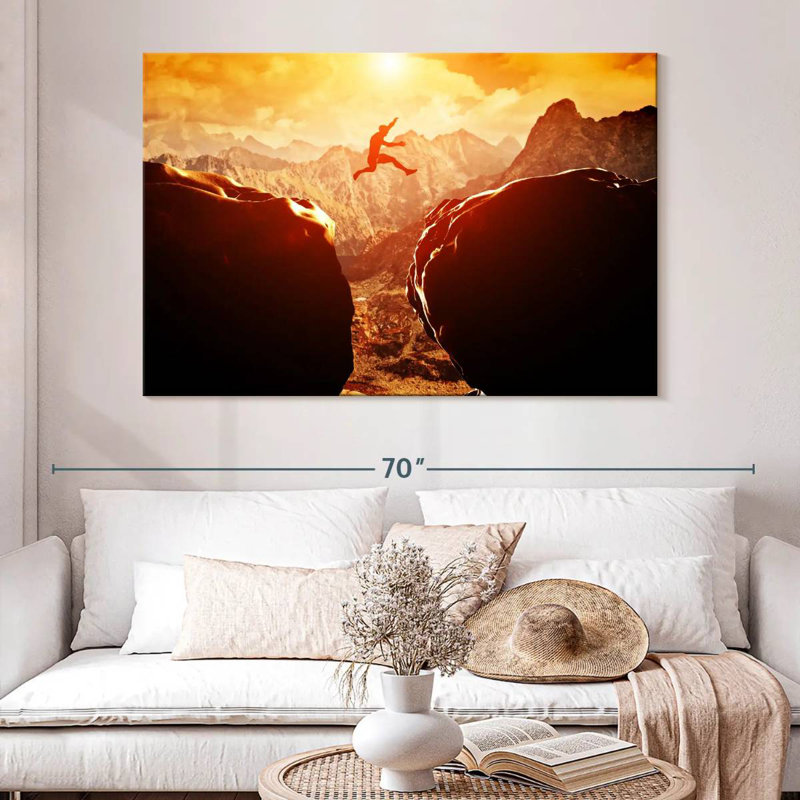Sireci Extreme Cliff Jumping, 34" H x 51" W