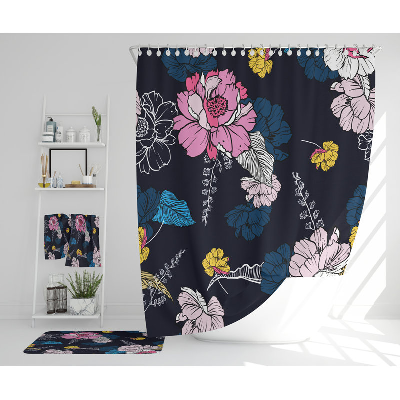 Neasia Polyester Shower Curtain Set