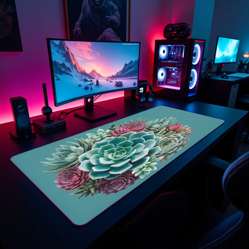 Polyester Desk Pad, 14.4x12.1