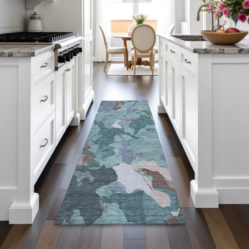 Machine Washable Indoor/Outdoor Oden ACN2161 Modern Rug, Runner 2'3" x 7'6"
