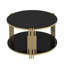 Table basse moderne en verre 31,5 po-878807971