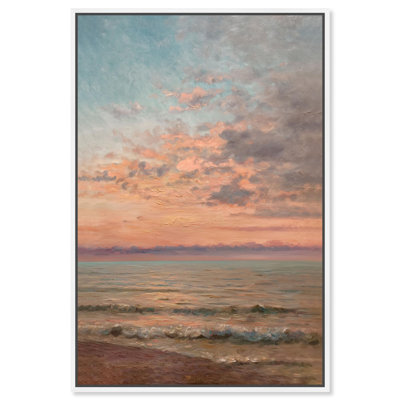 Décoration murale de cuisine Sunken Glow II par Art Remedy, cadre blanc, 30 x 45