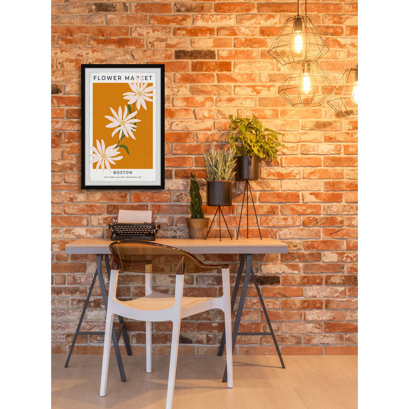Flower Market Boston - Single Picture Frame Print, 61cm H x 41cm W