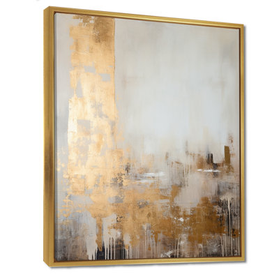 Gold Sensibility Subtle Minimalism III - Abstract Wall Art Decor