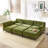 Modern Chenille Upholstered Modular Sofa Bed-437956146