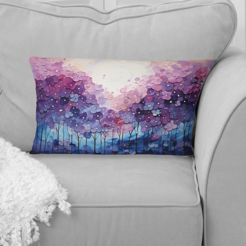 Coussin Indigo Dreams II - Abstract Landscape