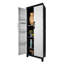 Armoire de rangement extra large de 190 cm de hauteur (74,8 po) à 3 tablettes, noir/gris-151255549-155221242