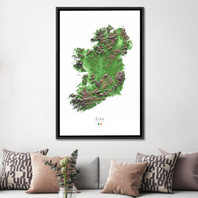 Irlande - reproduction d'art murale encadrée