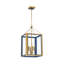 Libby Langdon Herrick 15" Luxe Gold + Navy Chandelier