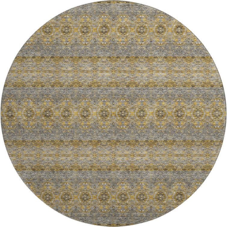 Premium Machine Washable Cerrito Gold Rug