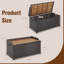 Costway 0.01cm W 170L Deck Box in Brown