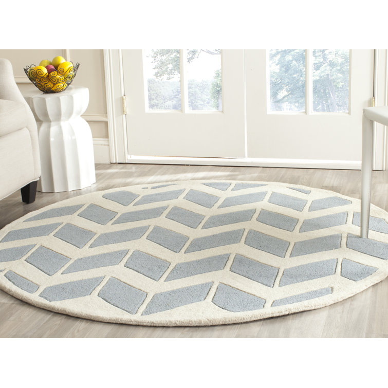 Deedie Hand Tufted Wool Chevron Rug