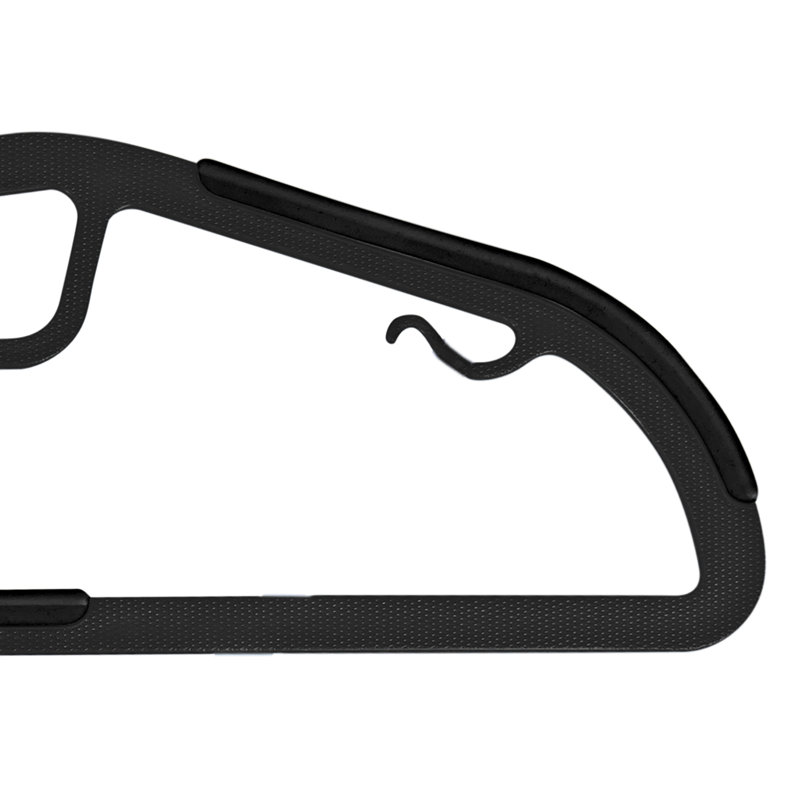  Paquet de 128 cintres en noir, Noir