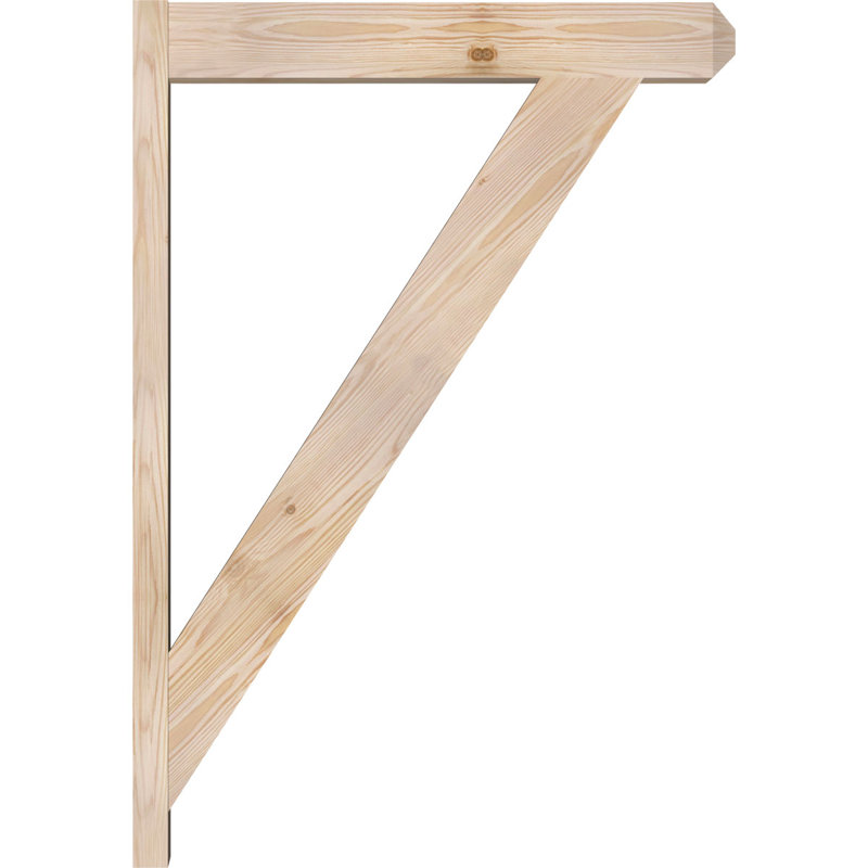Artisan traditionnel en bois rustique, P 28 po x H 40 po, Sapin Douglas de 5 1/2 po (lisse)