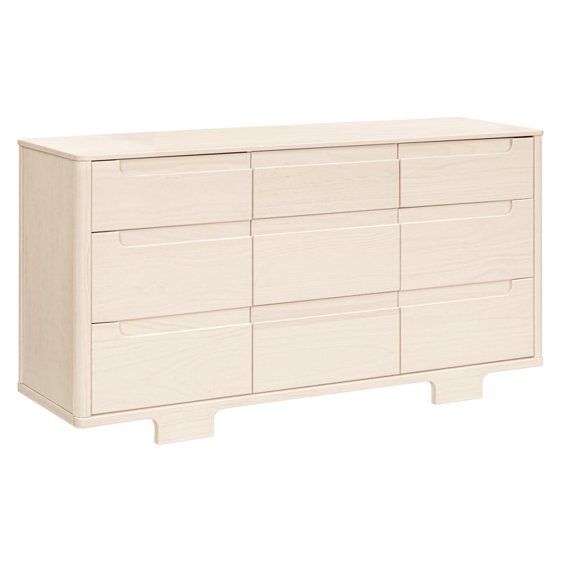 Yuzu 9-Drawer Dresser, Assembled, Washed Natural