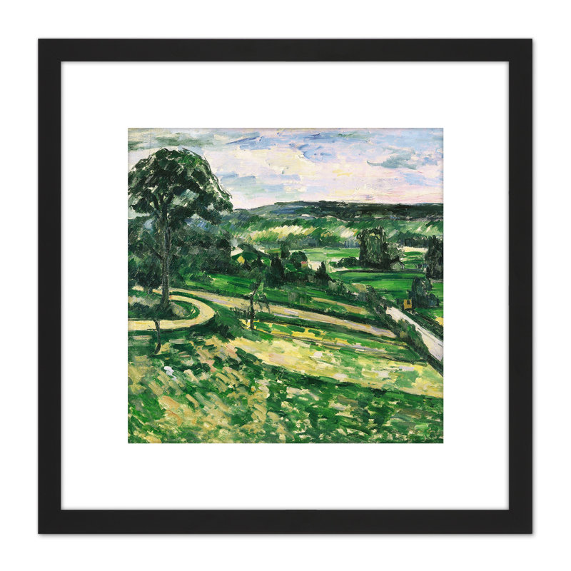 Paul Cezanne The Tree By The Bend Cropped - Single Picture Frame Painting