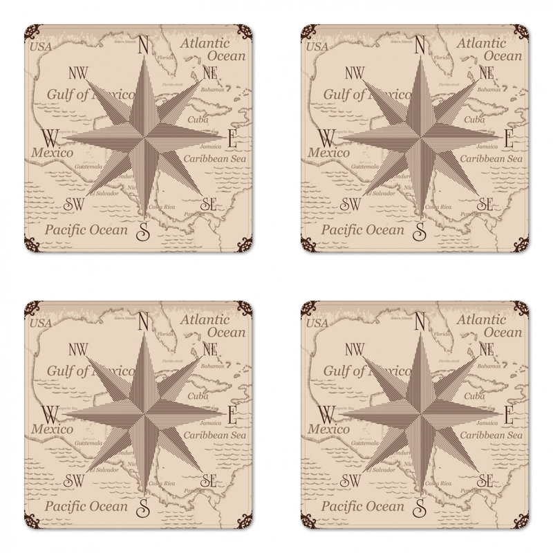 Square 4 Piece Coaster Set