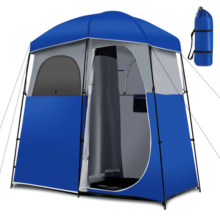 2-Person Outdoor Camping Tent with External Cover - Costway