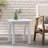 SELMA Acacia Wood Accent Side Table In White PU, Weather-Resistant Rectangular End Table For Patio, Garden, Lawn, And Living Room(White PU)