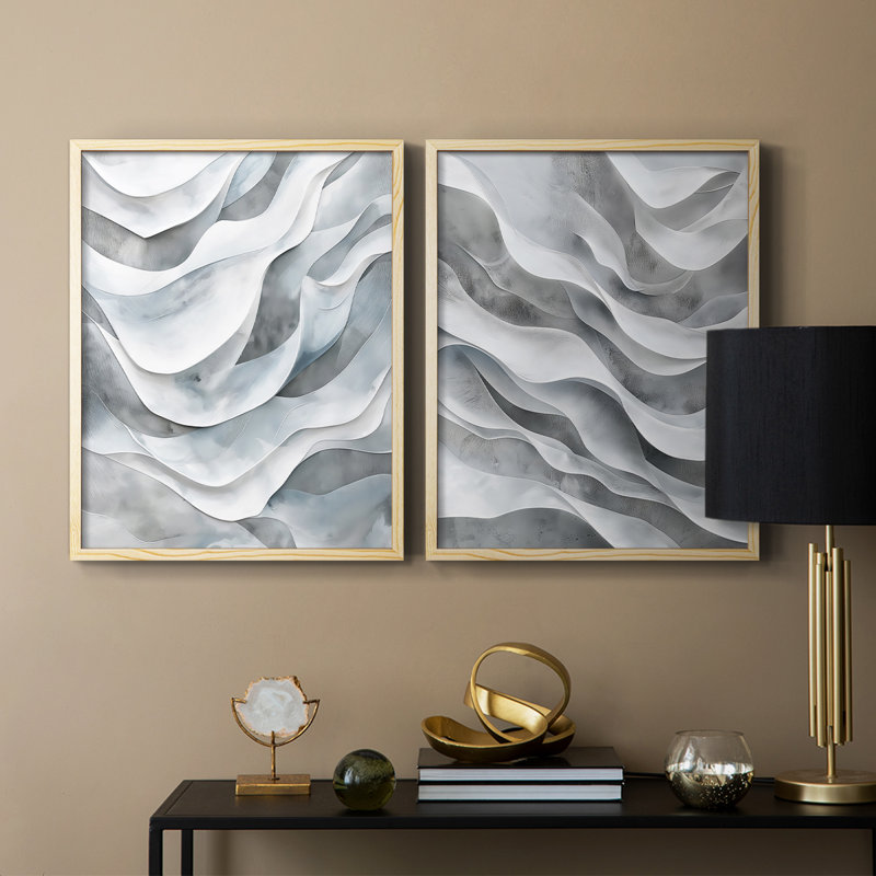 ABSTRACT Series CDLV III - Reproduction encadrée de qualité supérieure - prête à être accrochée - aucun clou requis - aucun clou requis