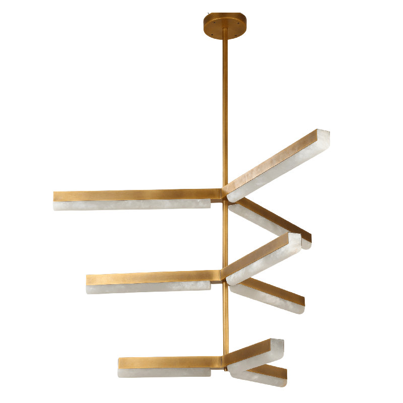 Stratus Branch Alabaster LED Chandelier