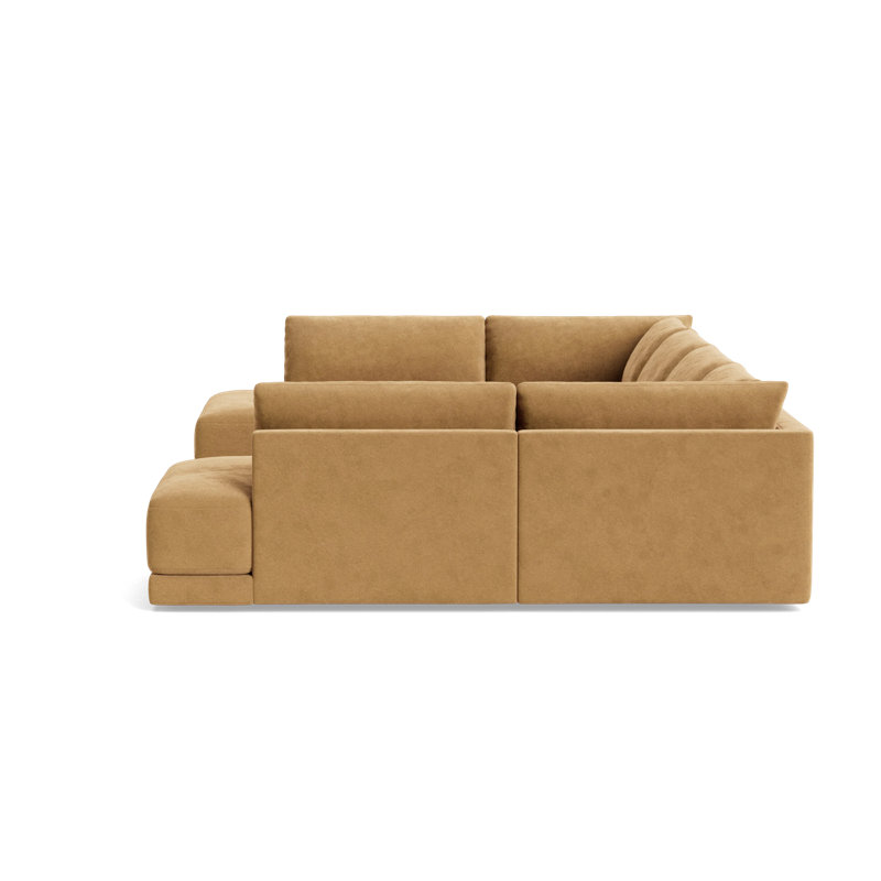 Eva Sectional, Performance Velvet - Nutmeg