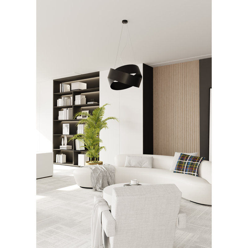 Oldsmar 3 - Light Geometric Pendant, Black