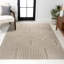 Tapis beige / crème Megane MidCentury Art Deco-710382519