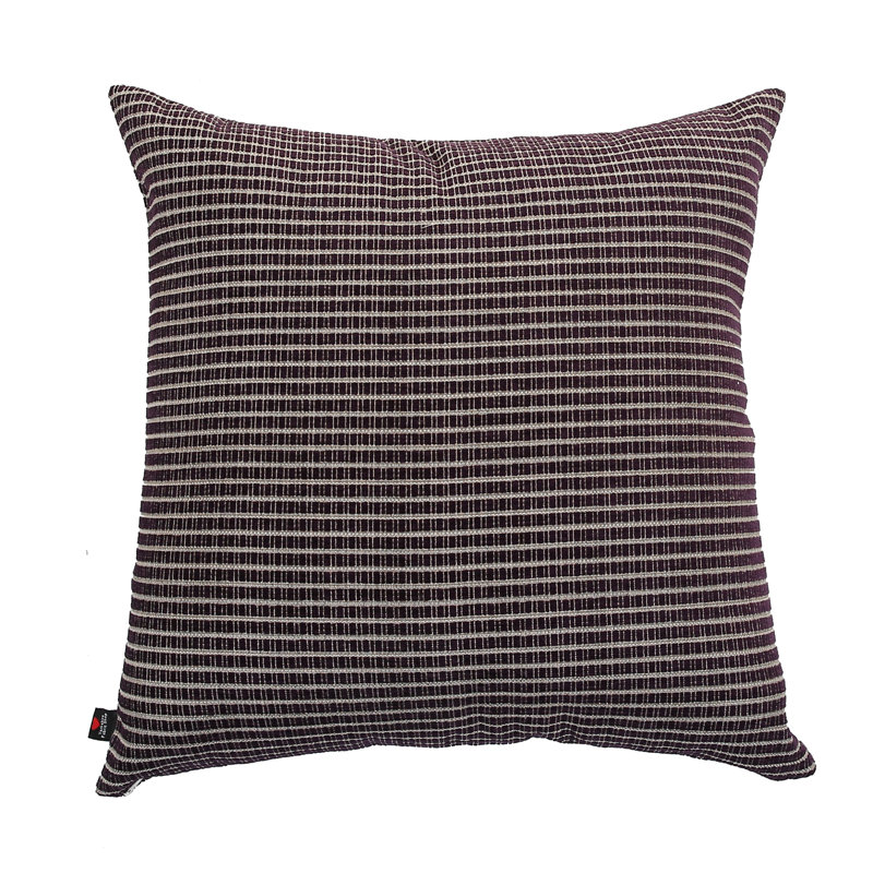 Alpine Striped Square Cushion, Small, Purple