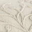 Coussin lombaire beige à motif botanique brodé