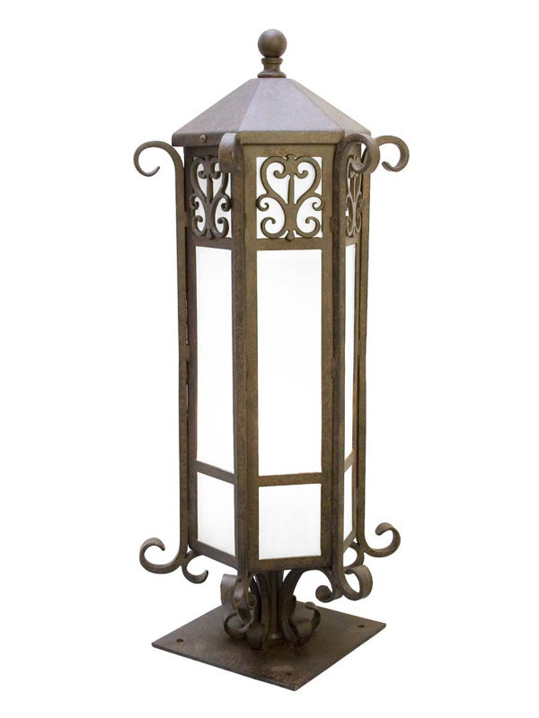 Caprice 1 - Light Pier Mount Light, Antique Rust