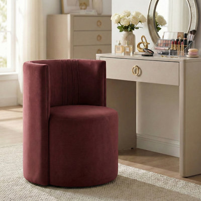 Fauteuil de coiffeuse en velours