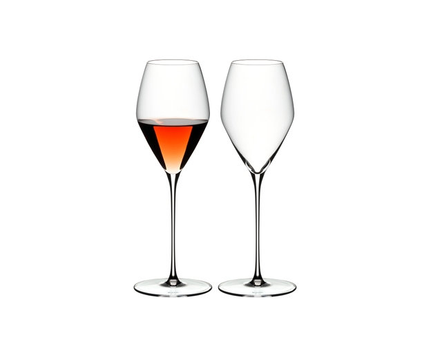 Veloce Crystal Rose Wine Glass