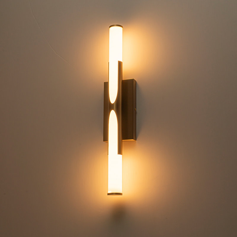 25" Dimmable LED Wall Sconce, Brushed Gold